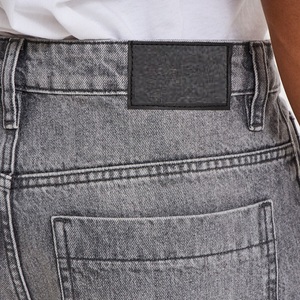 Men’s Grey Cotton Denim Baggy Jeans Loose Fit Streetwear 5 Pocket Vintage Style Casual Hip Hop Fashion <b>Pants</b> Trendy - Product Image 6