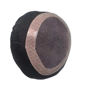 Human Hair Mono Base Toupee Bonnet <b>Wig</b> for <b>Men</b> with Bangladesh Hair Patches and Taz Hair - Product Image 1