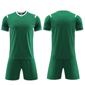 Maillot de football court 7V7 vierge à découper et coudre, uniforme d'entraînement de football personnalisé, séchage rapide, évacuation de l'humidité, vente en gros, direct usine, OEM - Product Image 4