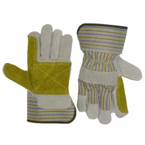 Gants en cuir de vachette pleine fleur robustes, confortables et résistants à l'abrasion et à la chaleur, renforcés, sûrs pour la construction et le jardinage - Product Image 2