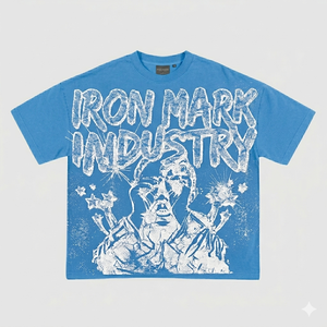 T-shirts Homme Oversize Streetwear à Manches Courtes avec Sérigraphie Unie 100% Coton Séchage Rapide Respirant Léger Décontracté Haute Qualité - Product Image 5