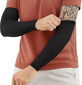 Spandex <b>Arm</b> <b>Sleeves</b> <b>Compression</b> Fit UV Protection Durable Stretch Fabric Perfect for Running Cycling and Gym Training - Product Image 3