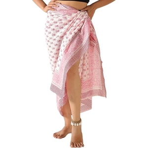 Falda cruzada moderna de gasa transparente para mujer, cubrebaño de playa para bikini - Product Image 1