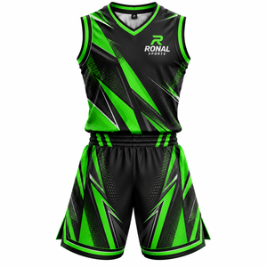 Maillots de basket-ball personnalisés et maillots de basket-ball réversibles, uniformes de basket-ball sur mesure, uniformes en tissu polyester - Product Image 1