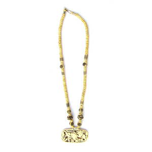 Collar de Cuentas de Hueso Hecho a Mano en India, Diseño de Corazón, Estilo Étnico Moderno, Joyería para Mujer, Ideal para Bodas y Fiestas, al Mejor Precio - Product Image 5