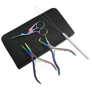Kit d'outils pour extensions de cheveux : Pince de pose et de retrait de micro-anneaux, et ciseaux de coupe - Product Image 5