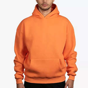 Hoodie ample et court pour hommes, en coton épais 500 g/m², coupe oversize, épaules tombantes, en molleton bouclette, pour fabricants - Product Image 1