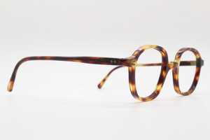 Montura de Gafas de Cuerno de Búfalo 100% Natural, Color Natural de Cuerno de Búfalo/Buey y Negro - Product Image 3