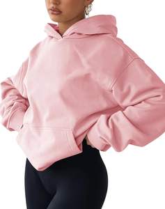 Sudadera con Capucha de Invierno para Mujer, Tejida, Suave, Cálida, Textura Afelpada, Elástica, Ecológica, Transpirable, Cómoda para Exteriores - Product Image 4