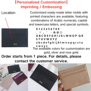 Slim PU Leather Card <b>Holder</b> 10x7.5cm Thin <b>Wallet</b> for Credit Cards Travel Case Minimalist Design - Product Image 4