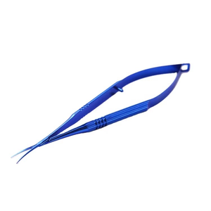 Tijeras de Capsulotomía Micro Vannas, Hojas Finas Rectas y Curvas de Acero Inoxidable, Reutilizables, Herramientas Oftálmicas para Microcirugía Estética - Product Image 5