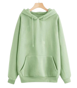 Sudadera con Capucha Premium Plus Size para Mujer, Tejido de Algodón y Felpa, 320gsm, Color Sólido, Anti-Pilling, Transpirable, Personalizada, Verano, Casual - Product Image 6