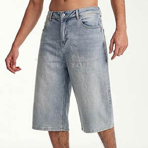 Shorts décontractés urbains tendance pour hommes, inspirés du style jeans et jorts, streetwear confortable - Product Image 2