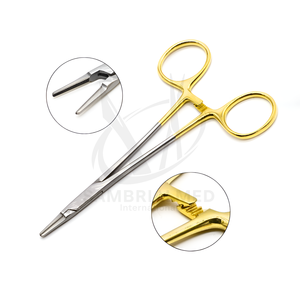 A+ Quality Medical Grade German Stainless Steel TC Ryder Needle Holder 7'' (18cm) Str Tips Suture Instruments Manual CE - Product Image 1