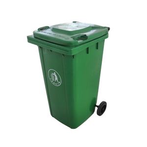 Poubelle rectangulaire en plastique 120L, design moderne, facile à nettoyer, avec couvercle, utilisation intérieure, respectueuse de l'environnement, recyclée - Product Image 3