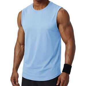 Camiseta Deportiva sin Mangas con Logotipo Personalizado para Hombre, con Orificios para los Brazos, para Gimnasio y Running, Camiseta Deportiva Elegante - Product Image 1