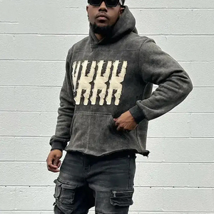 Sudaderas con Capucha para Hombre, Diseño Premium, Mezcla de Algodón, Bordado Distressed, Nueva Moda, Alta Calidad, Precio de Fábrica, en Venta - Product Image 3