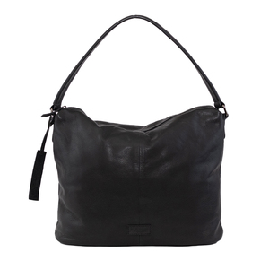 Luxury Genuine Black <b>Leather</b> Fashion Hobo <b>Bag</b> for Women Large Capacity ZIP Closure Single Strap Vintage Shoulder Tote - Product Image 3