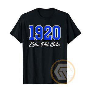 Camiseta Casual de Algodón Personalizada al por Mayor Zeta Phi Beta, Ropa Fina de Sororidad para Mujer, Bordado de Fraternidad, Teñido Liso de Alta Calidad - Product Image 6