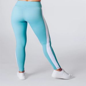 Vêtements de sport personnalisés avec logo, leggings de yoga pour femmes, couleur unie, taille en V, avec poche - Product Image 4