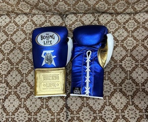 Guantes de Boxeo Profesionales Canelo No Boxing No Life, Estilo Mexicano con Cordones, Cuero Genuino, para Entrenamiento de Artes Marciales Mixtas (MMA) y Sparring - Product Image 1