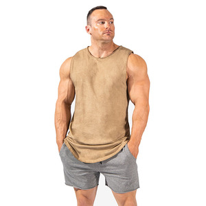 Camisetas sin mangas con capucha para hombre, talla grande, transpirables, de algodón ecológico, para entrenamiento, culturismo, deportivas, estilo stringer, corte muscular. - Product Image 5