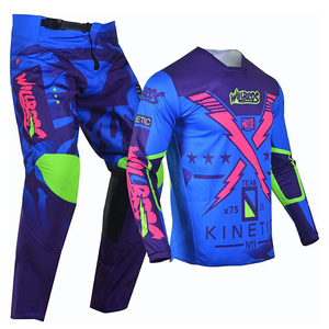 Conjunto de Jersey y Pantalones de Ciclismo con Estampado por Transferencia de Calor Personalizado, Ropa para Motocross, Resistente al Viento, de Secado Rápido, Transpirable, Unisex, Diseña Tu Propio Equipo - Product Image 1