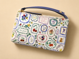 Whimsical Storybook Print Polyester Structured Train <b>Case</b> Cosmetic Bag with Leather Handle for Travel and Beauty Storage - Product Image 5
