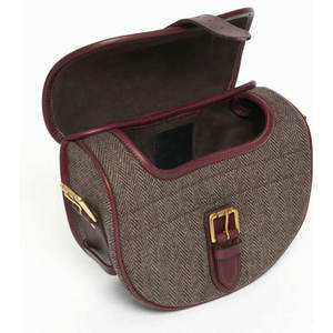 กระเป๋าเก็บตลับหนังแท้ทำมือสำหรับกิจกรรมกลางแจ้ง พร้อมดีไซน์วินเทจแบบเรียบง่าย สายสะพายไหล่ปรับได้ ทนทาน - Product Image 3