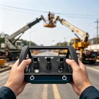 Télécommande sans fil hydraulique industrielle proportionnelle EN ISO E-Stop, autonomie de la batterie de 36 heures pour les machines de construction