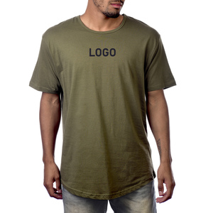 Ropa deportiva informal Camiseta de manga con hombros caídos de gran tamaño con el último patrón sólido de dos tonos Estilo Streetwear Camisetas para hombres - Product Image 2