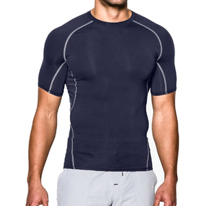 Camiseta de compresión profesional para hombre, personalizada OEM, de poliéster ligero, transpirable y de secado rápido, para surf y natación. - Product Image 4