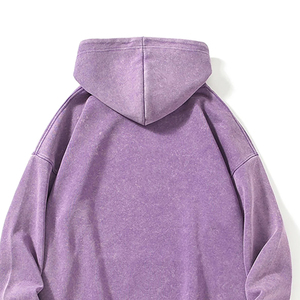 เสื้อฮู้ดดี้ผู้ชายสไตล์วินเทจลายกราฟิกแบบย้อมสีเอซิด ผ้าด้านในนุ่ม สวมใส่สบาย ทนทาน ดีไซน์ทันสมัย - Product Image 6