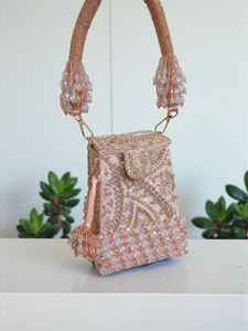 Bolso de Mano de Lujo Bohemio de Verano para Mujer, de Cuero PU con Cremallera, Portátil, con Diseño a Cuadros, para Cosméticos, Servilletas, Dinero y Viajes - Product Image 3