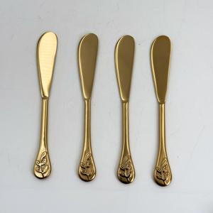 Ensemble d'outils à fromage en acier inoxydable avec manche doré en spirale, finition plaquée or, pour la maison, les restaurants et les cadeaux - Product Image 4