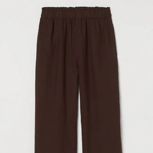 Nouvelle Arrivée Pantalon en Coton et Lin pour Femme Printemps & Été Grande Taille Couleur Unie Pantalon Ample Taille Élastique Décontracté pour Femme - Product Image 4