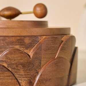 Wooden Spice <b>Box</b> and Spoon, Masala <b>Box</b>, Spice Container, Salt <b>Box</b>, Best Gift for Her - 12 Detachable Containers with Lid - Product Image 4