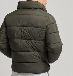Veste matelassée imperméable en duvet d'oie de qualité supérieure, sur mesure, grande taille, avec capuche, pour l'extérieur, légère, style bubble jacket - Product Image 2