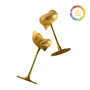 Premium Seashell Glass Wine Goblet For Beach Wedding Celebration High Quality Handmade Ocean Theme Wholesale - Product Image 3