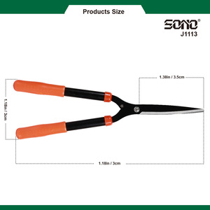 Tijeras de jardinería de mano derecha SONO J1113 con brazo largo para árboles/césped/asetos, cuchilla de acero al carbono antiadherente, para bricolaje industrial - Product Image 4