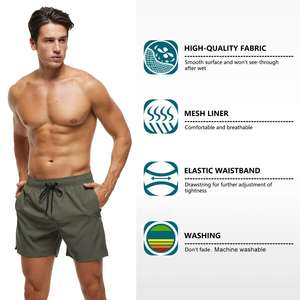 Shorts de baño personalizados para hombre, de secado rápido, para playa, con etiqueta privada a menor precio. - Product Image 5