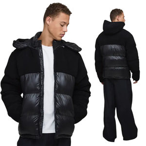 เสื้อแจ็คเก็ตพัฟเฟอร์แบบยาวสำหรับผู้ชาย รุ่นล่าสุด พร้อมโลโก้สั่งทำพิเศษ ผ้ากันลมแบบริปสต็อป สำหรับฤดูหนาว  รับผลิตจำนวนมาก - Product Image 1