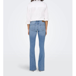 FAKES SPORTS 2026 Jean en denim extensible taille haute pour femme, en coton de haute qualité, motif uni, avec poches, coupe skinny décontractée et droite - Product Image 2