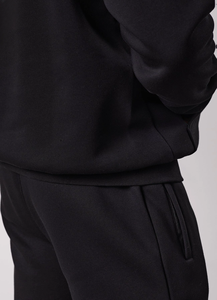 Conjunto deportivo para hombre, corte ajustado, tela de algodón y poliéster, sudadera con capucha y cremallera, pantalones jogger, ropa deportiva para gimnasio y entrenamiento. - Product Image 5