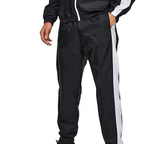 Nuevo Diseño de Chándal Deportivo para Hombre, Chaqueta y Pantalones con Rayas en Contraste, Traje Cortavientos para Correr, Informal, para Exteriores, con Logotipo Personalizado OEM - Product Image 3