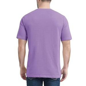 เสื้อผ้าผู้ชายคอตตอนแบบสวมใส่สบาย ออกแบบโลโก้ได้ตามสั่ง ขายส่งเสื้อเปล่าไม่มีลาย  ไซส์ใหญ่ ระบายอากาศได้ดี คอวี  ถักทอ - Product Image 2