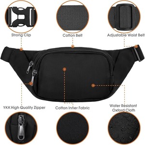 Meilleures ventes : Sacs banane en nylon pour la randonnée, pochettes de téléphone, sacs de taille pour sports de plein air, escalade, camping – Fabriqués au Vietnam (OEM) - Product Image 5