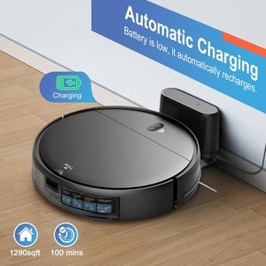 หุ่นยนต์ดูดฝุ่นและถูพื้นแบบรวม พร้อมระบบควบคุมผ่าน Wi-Fi/แอปพลิเคชัน ตั้งเวลาได้ ถังเก็บน้ำและถังเก็บฝุ่น - Product Image 4
