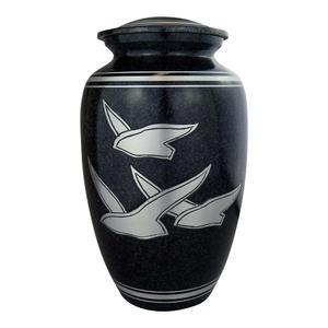 Flying Birds Cremation Urn Funeral Supplies Adults <b>Ashes</b> Urns Handmade Metal Urn For Human Burial <b>Ash</b> <b>Keepsake</b> & Jars Latest - Product Image 1