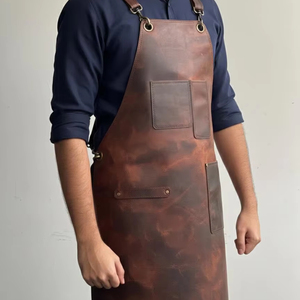 Delantal de Cuero Profesional para Chef, Barbero, Taller, Delantal de Cuero Vacuno Resistente, Venta al por Mayor, Precio Competitivo LPN-0210 - Product Image 1
